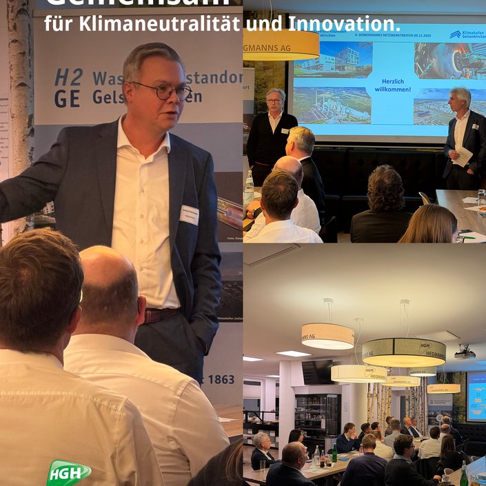 Wir freuen uns, dass das bereits vierte Netzwerktreffen der Initiativen Klimahafen Gelsenkirchen und H2GE –... Wir freuen uns, dass das bereits vierte Netzwerktreffen der Initiativen Klimahafen Gelsenkirchen und H2GE –...
